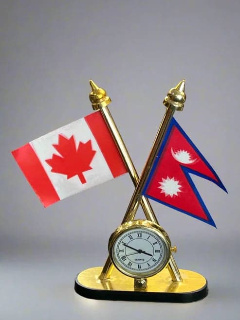 Car Dash Flag - Nepal x Canada