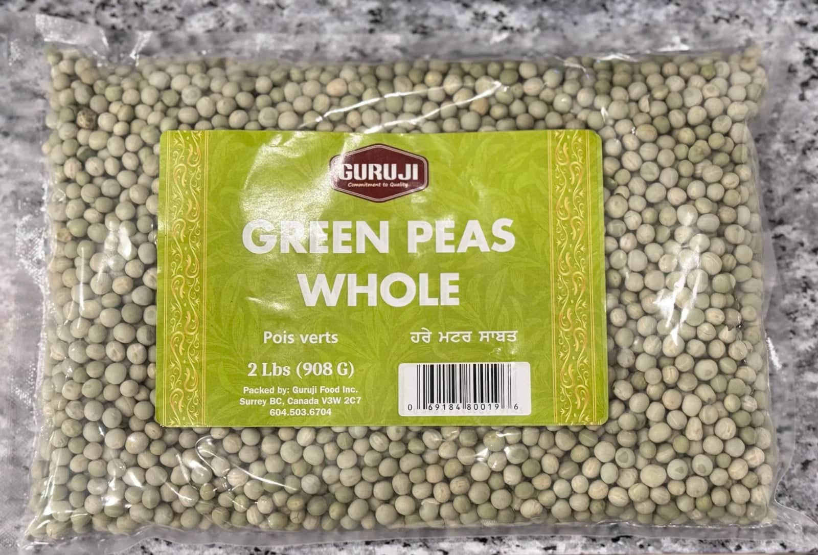 Green Peas Whole- 2 lbs