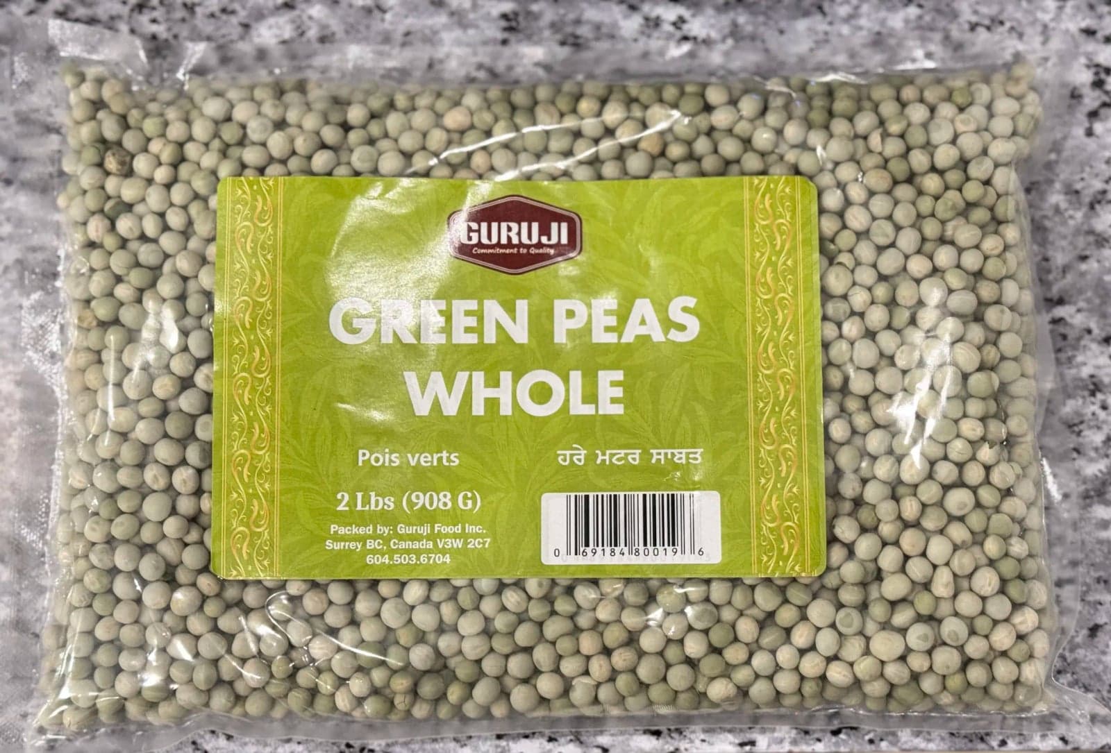 Green Peas Whole- 2 lbs
