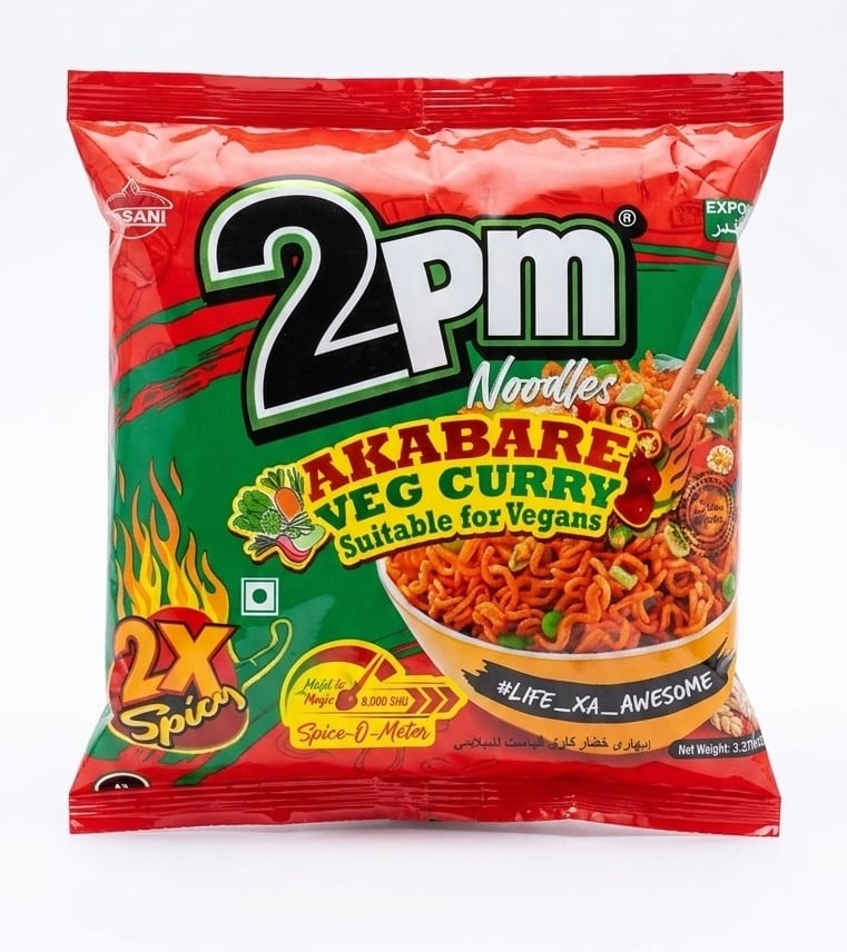 2PM Akabare Veg Curry Noodles - 100g
