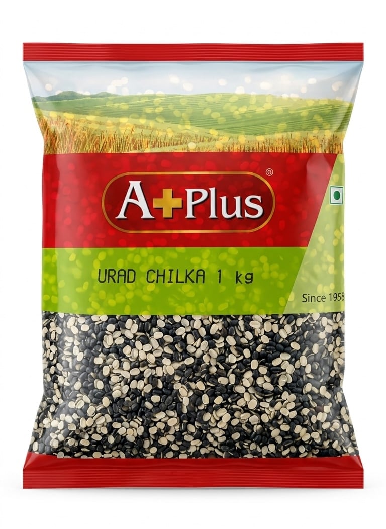 A+Plus Urad Chilka (Split Kaalo Daal) - 1kg