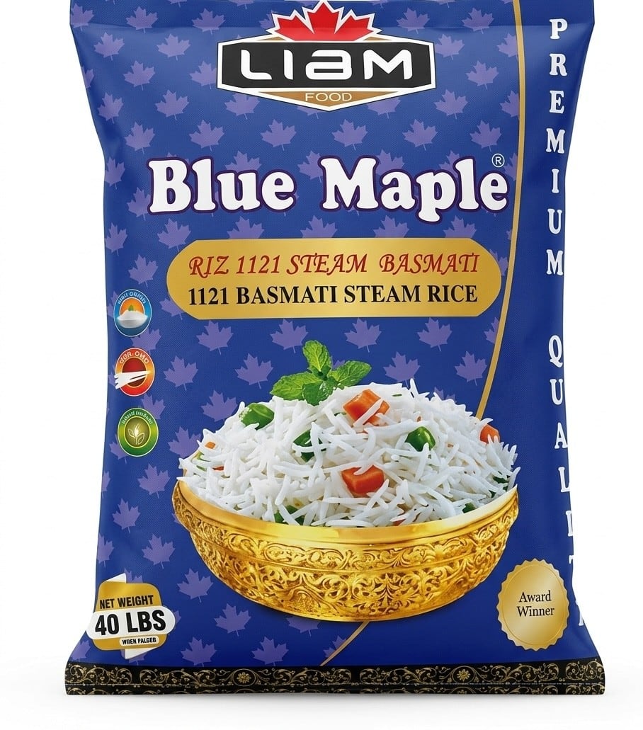Blue Maple 1121 Steam Basmati Rice - 40lbs