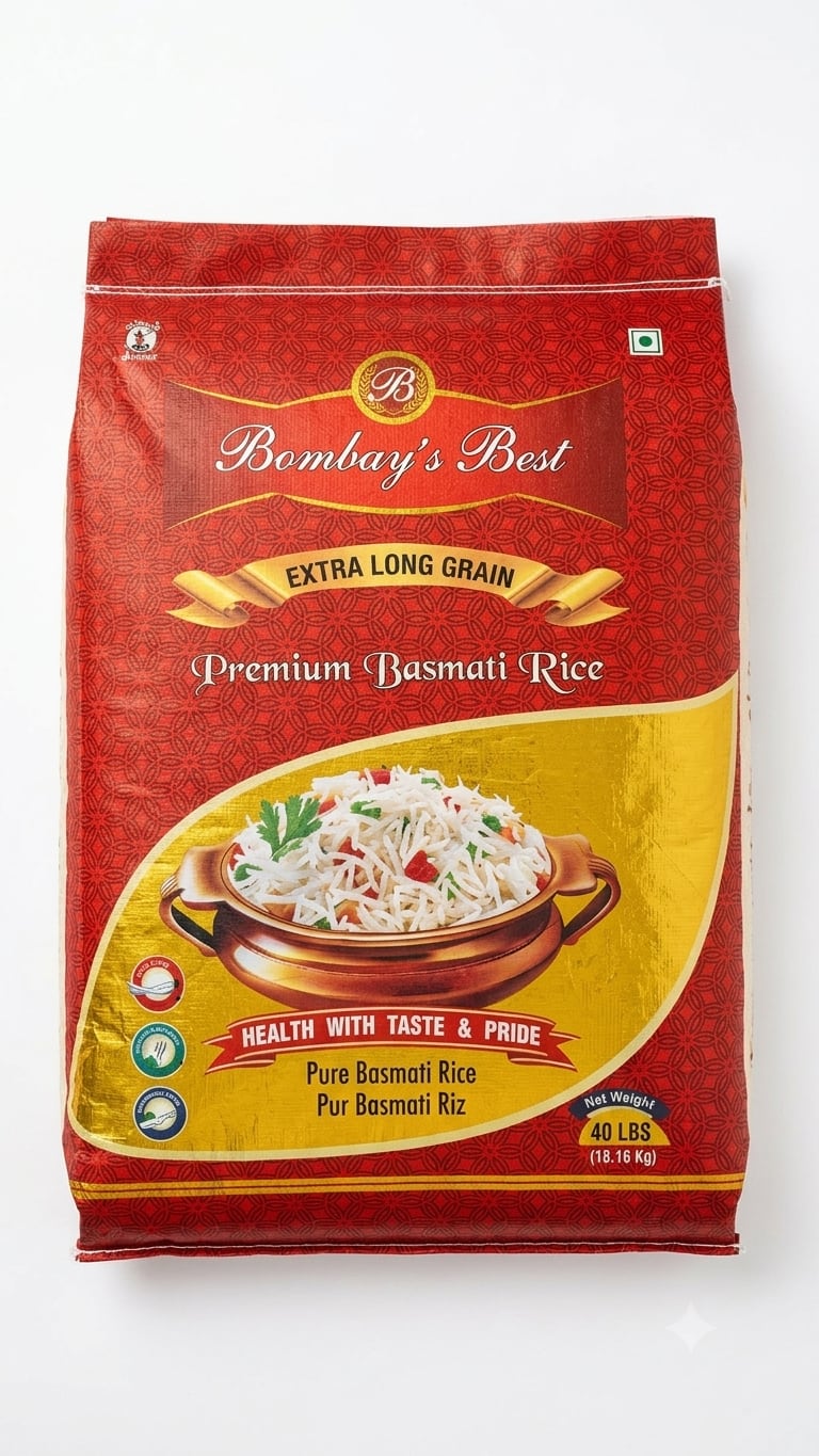 Bombay's Best Basmati Rice - 40lbs