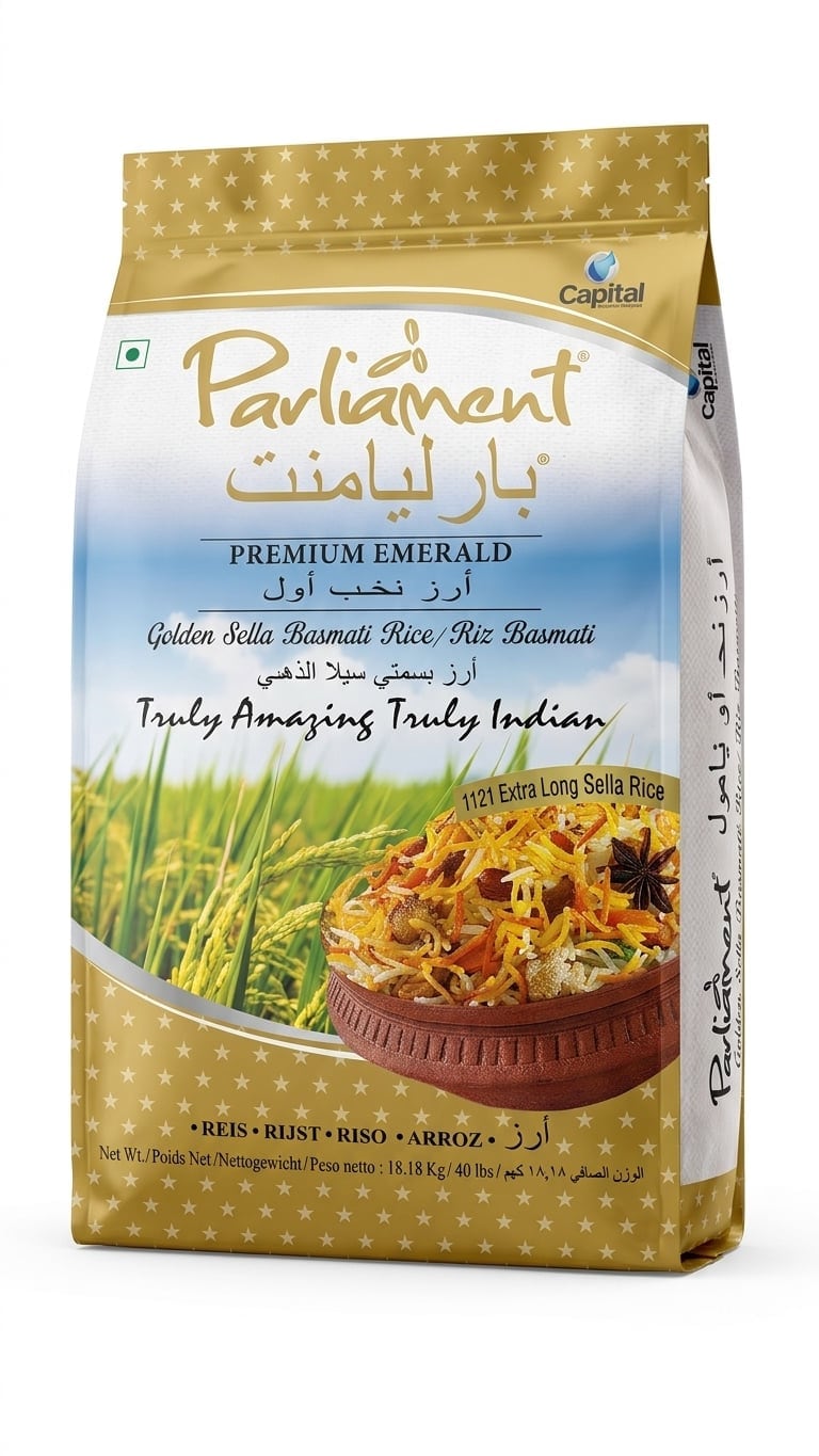 Golden Sella Basmati Rice - 40lbs