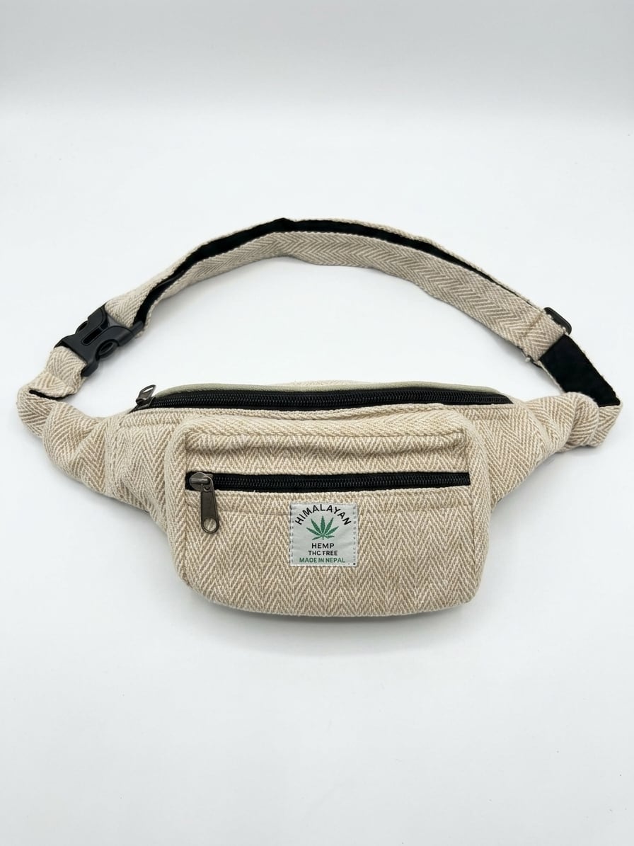 Handmade Hemp Passport Bag