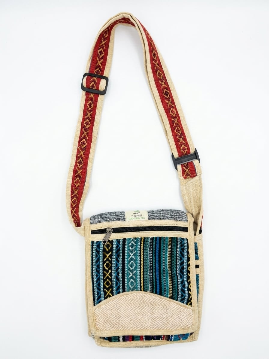 Handmade Hemp Side Bag - Himal Diamond