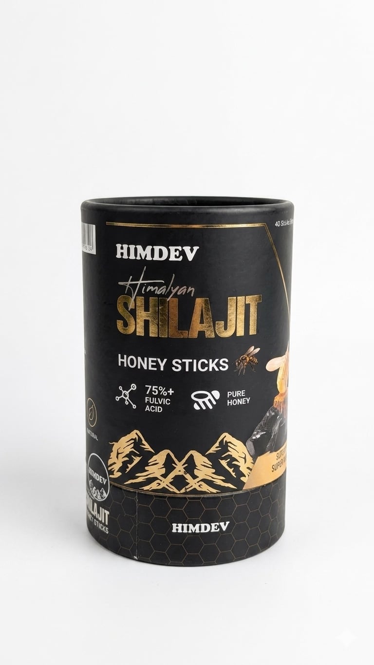Himdev Shilajit Honey Sticks - 40 sticks
