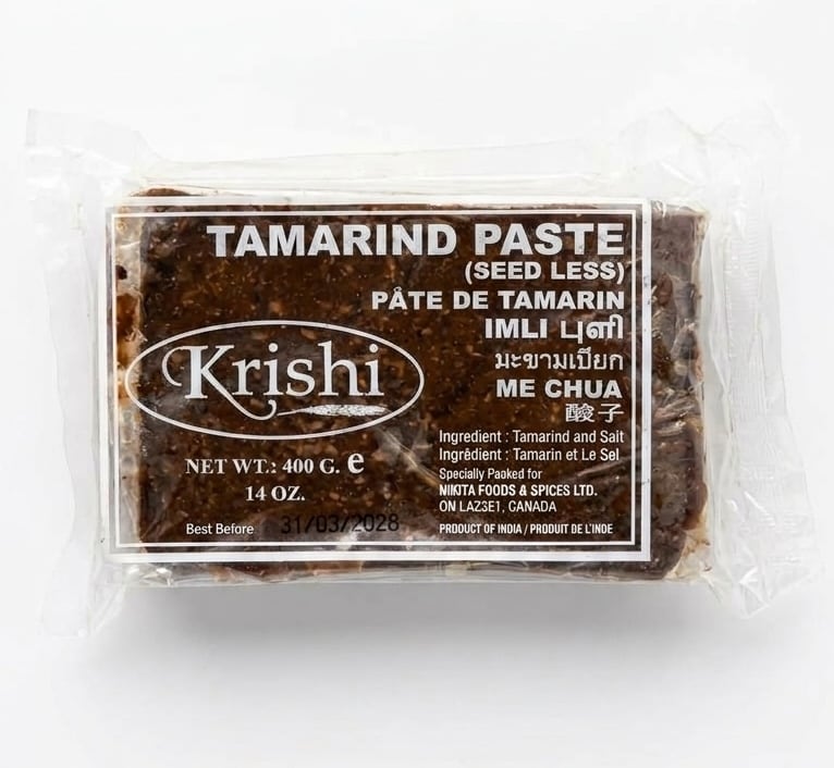 Krishi Tamarind Paste (Imli, Seedless) - 400g