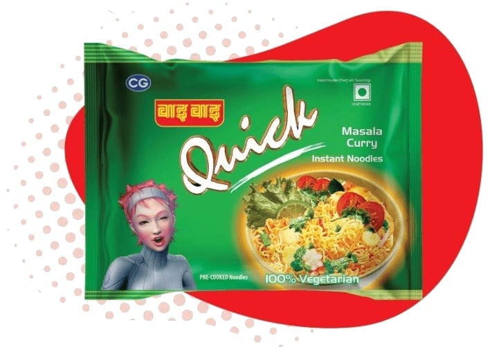 WaiWai Quick Noodles - Masala Curry Flavour - 70g