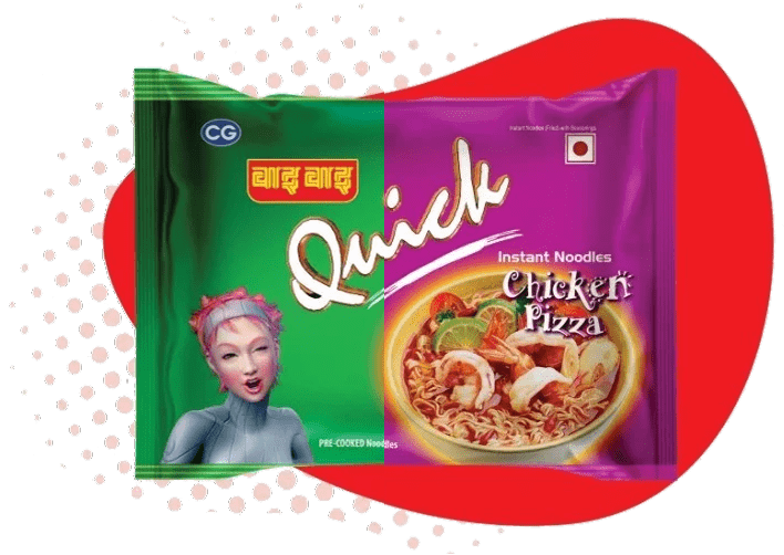 WaiWai Quick Noodles – Chicken Pizza Flavour (15) + Veg Masala Flavour (15) – 70g (Box of 30)