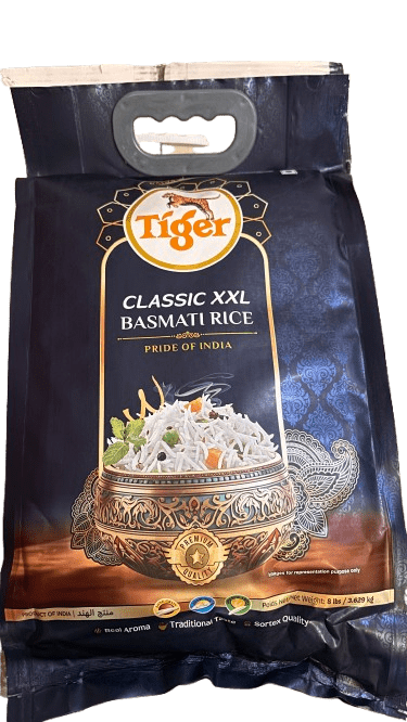 Tiger Extra Long Basmati Rice – 8lbs