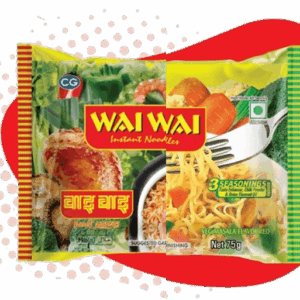 WaiWai Noodles – Chicken Flavour (15) + Veg Flavour (15) – 70g (Box of 30)