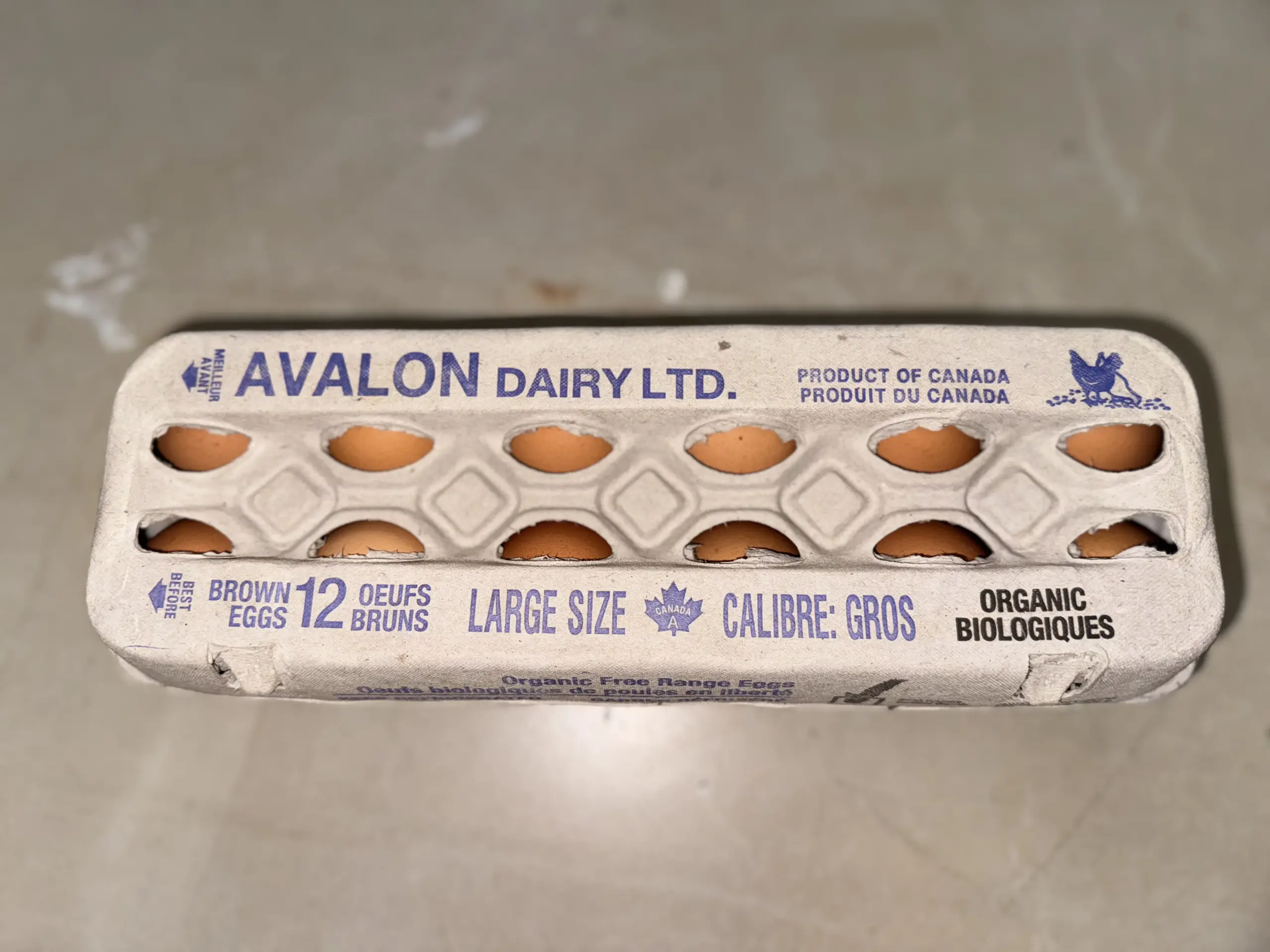 Avalon ORG Eggs (Large) – 1dzn