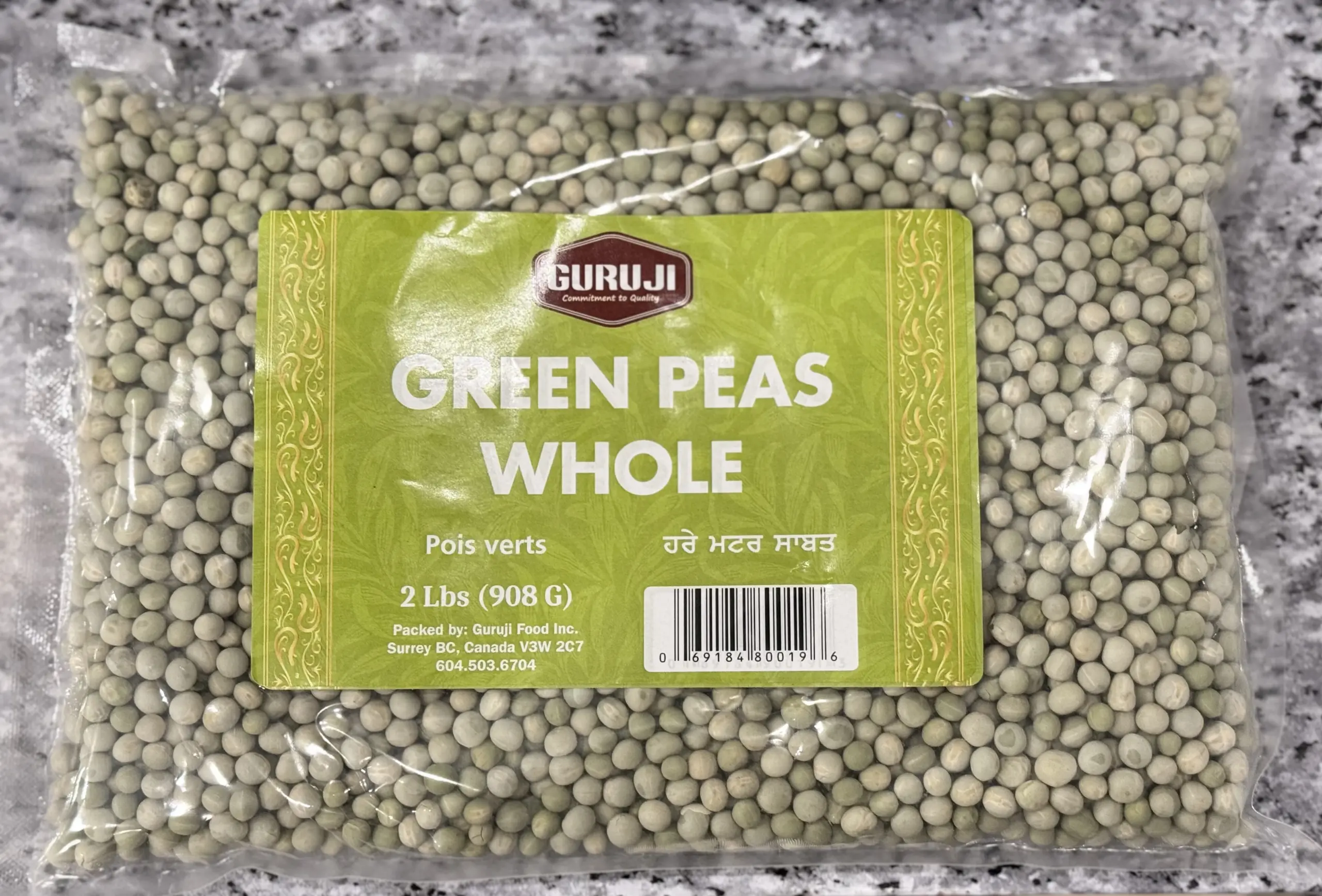 Green Peas Whole- 2 lbs