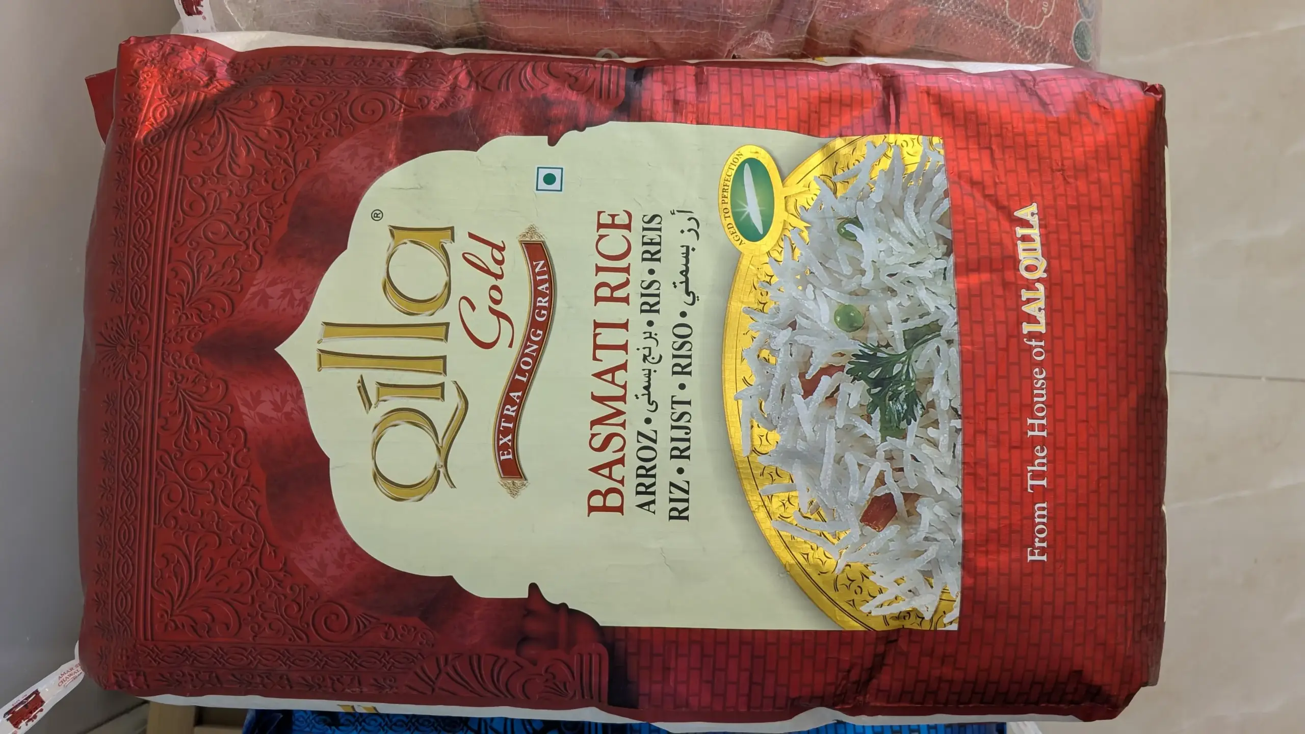 Qilla Gold Extra Long Basmati Rice – 40lbs