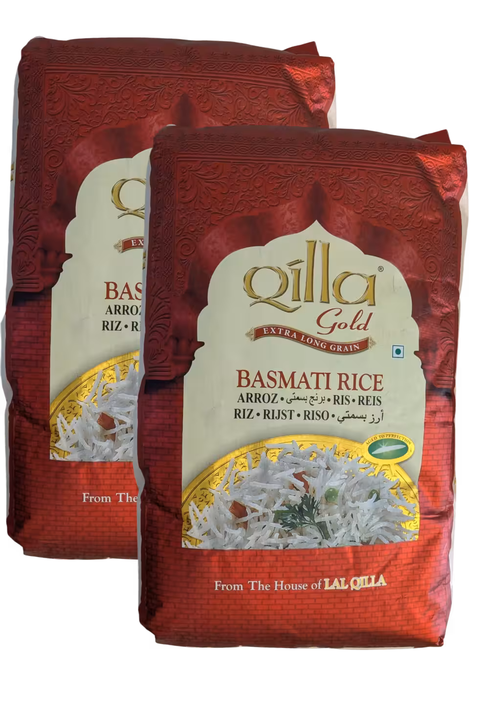 Qilla Gold Extra Long Basmati Rice – 40lbs – 2 bags